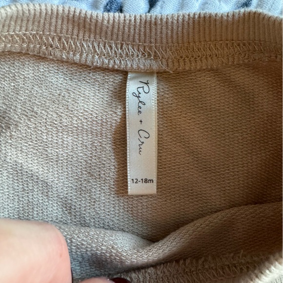 Rylee + Cru Cream and Gray Kids Matching Set - Picture 14 of 14